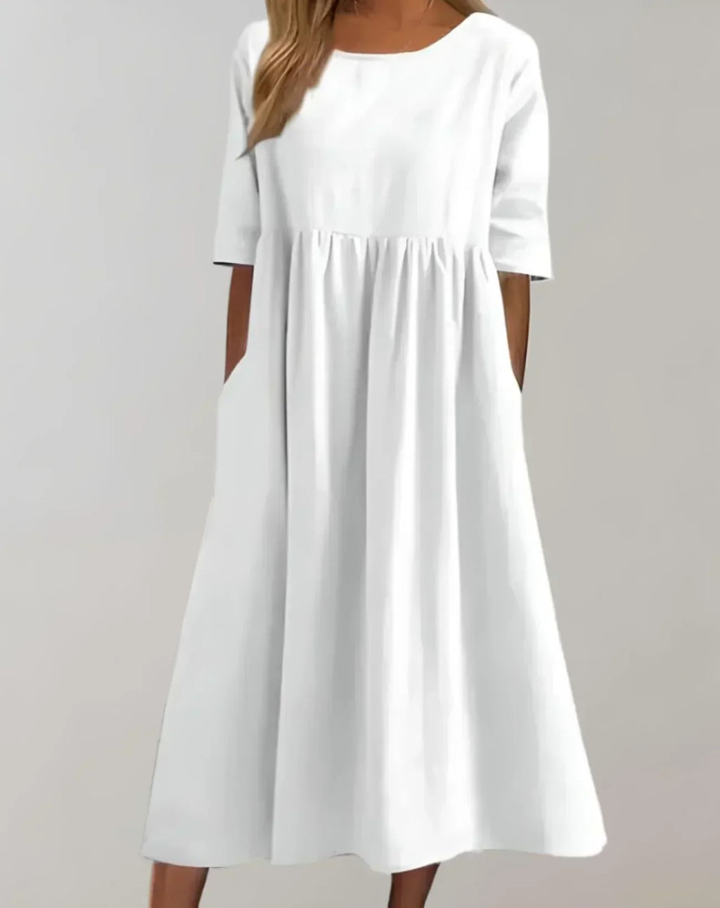 Valenzora | Locker sitzendes Baumwollkleid