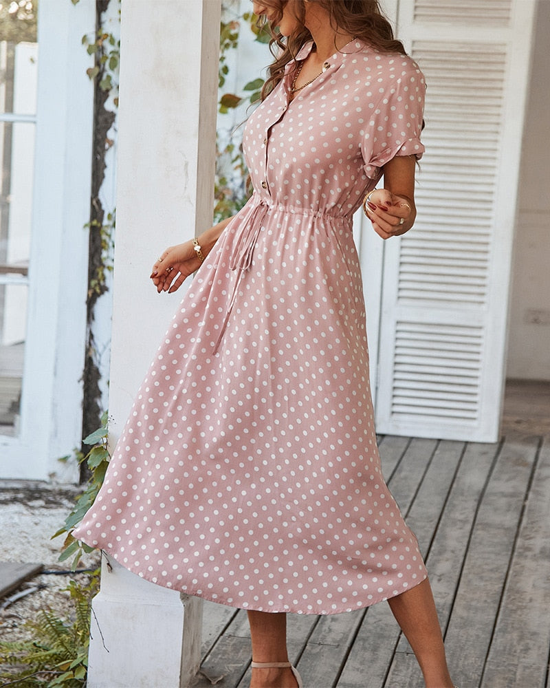 Valenzora | Midikleid mit Tupfen