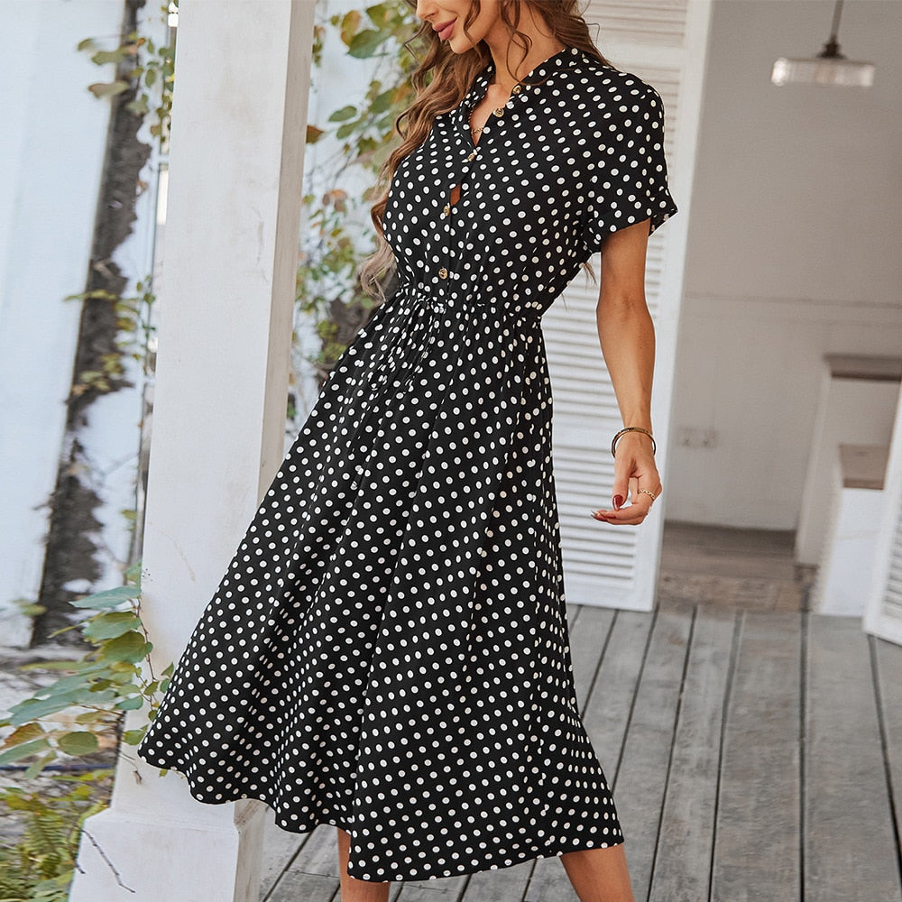 Dot dress for women