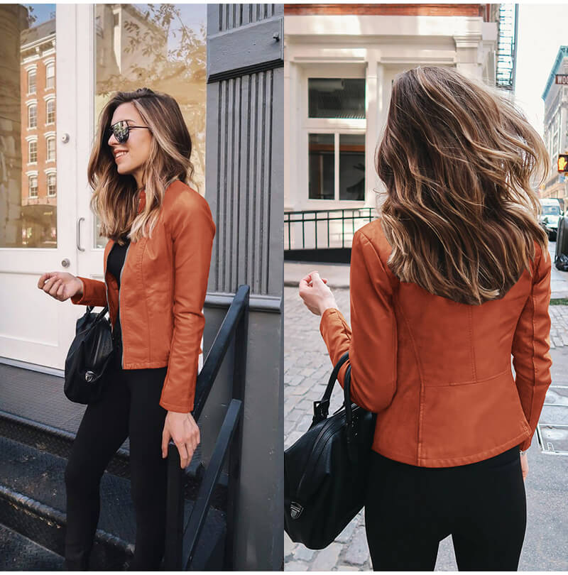 Valenzora | Elegante Lederjacke für Damen.