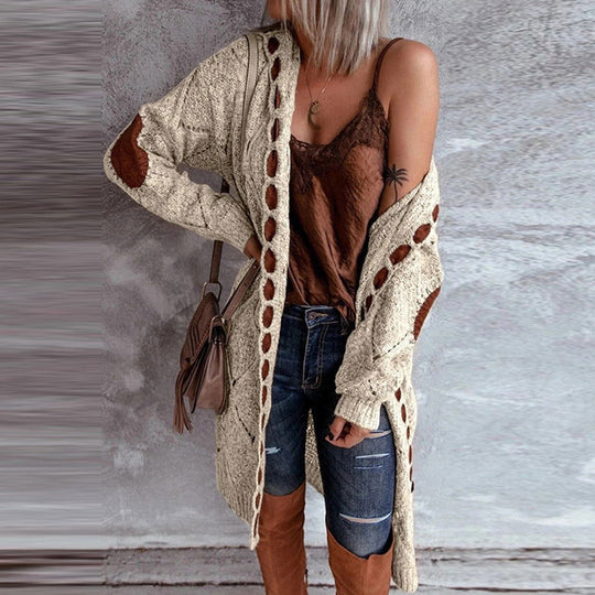 Valenzora | Modische Strickjacke mit Kapuze