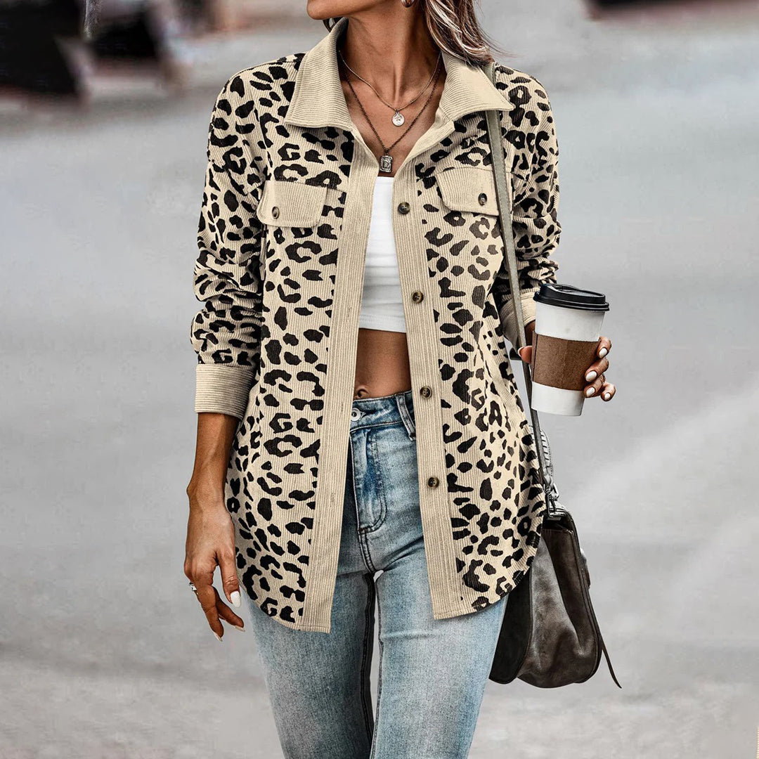 Valenzora | Stylische Damenjacke mit Leo-Print