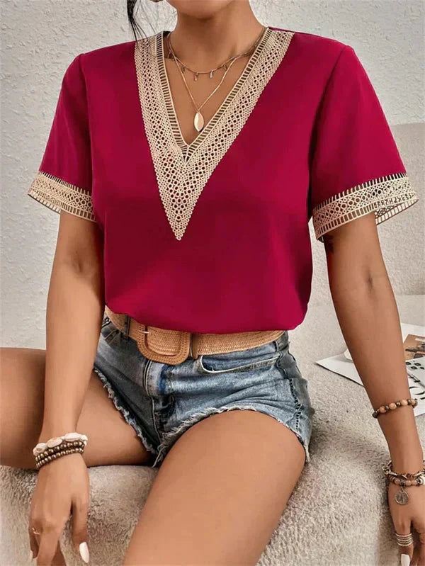 Women's neckline top