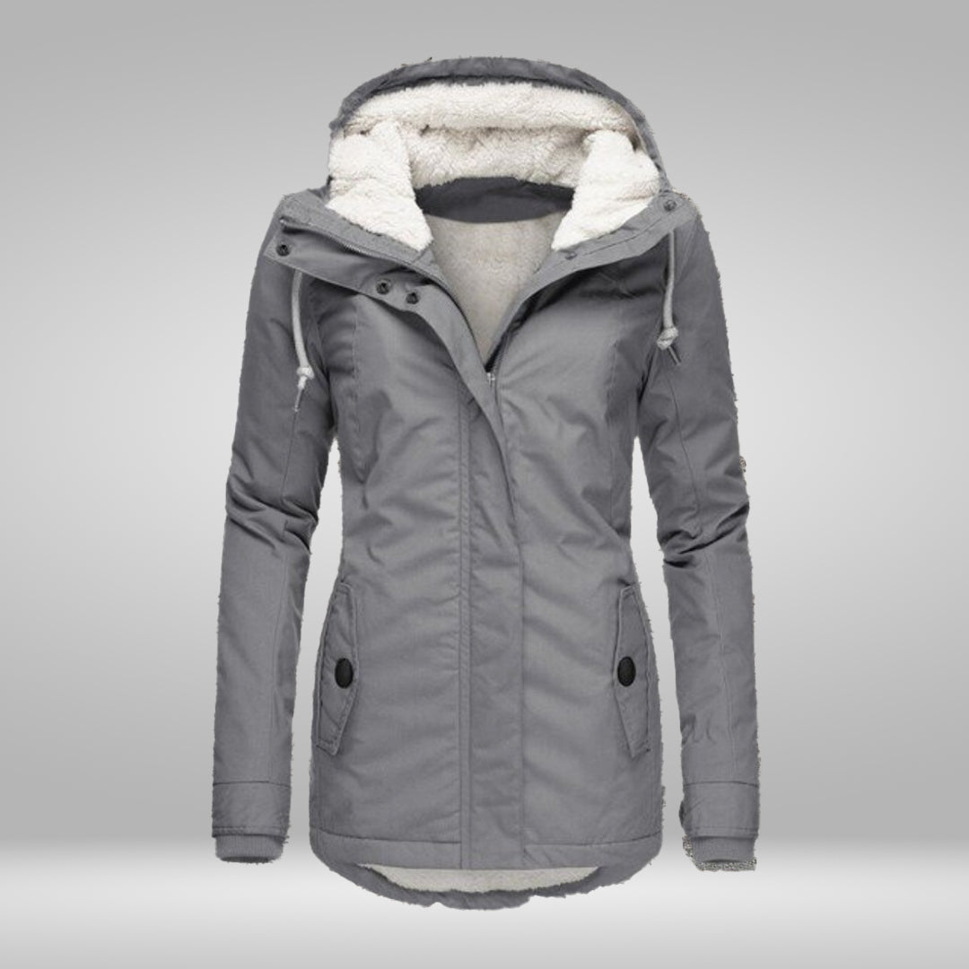 Valenzora | Popular New Pleated Cotton Hooded Coat