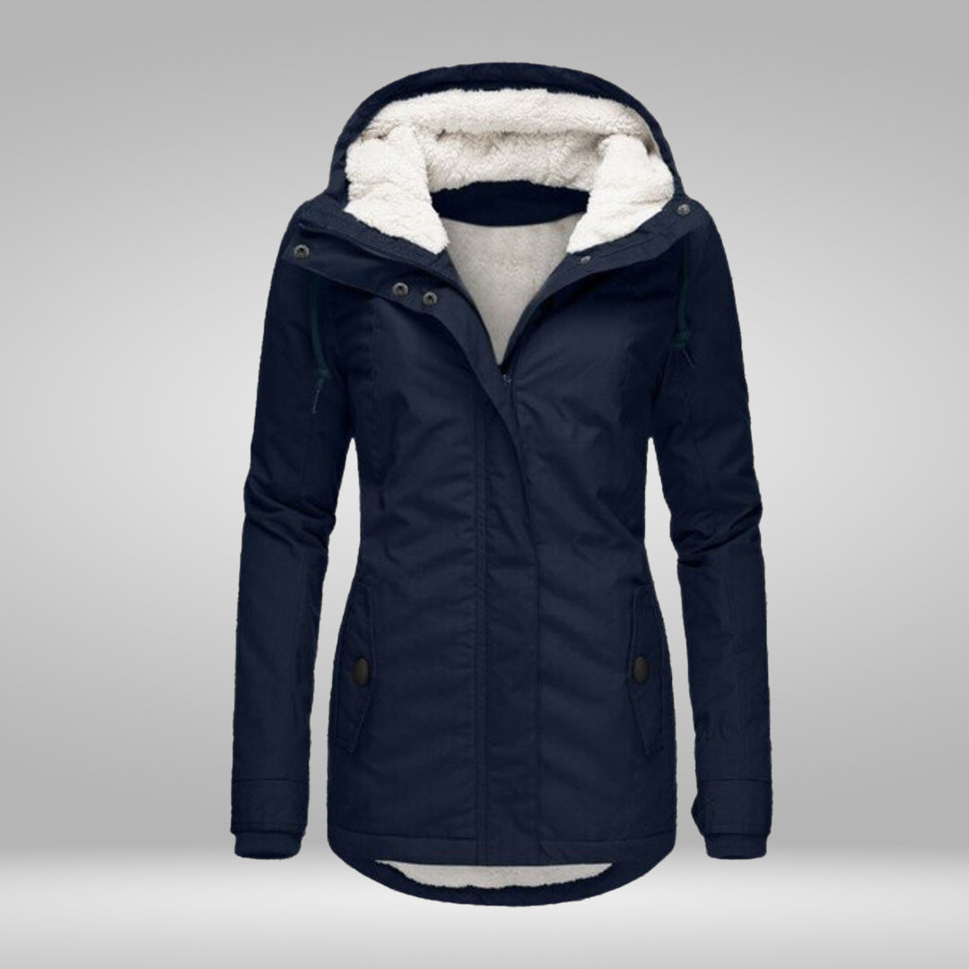 Valenzora | Popular New Pleated Cotton Hooded Coat