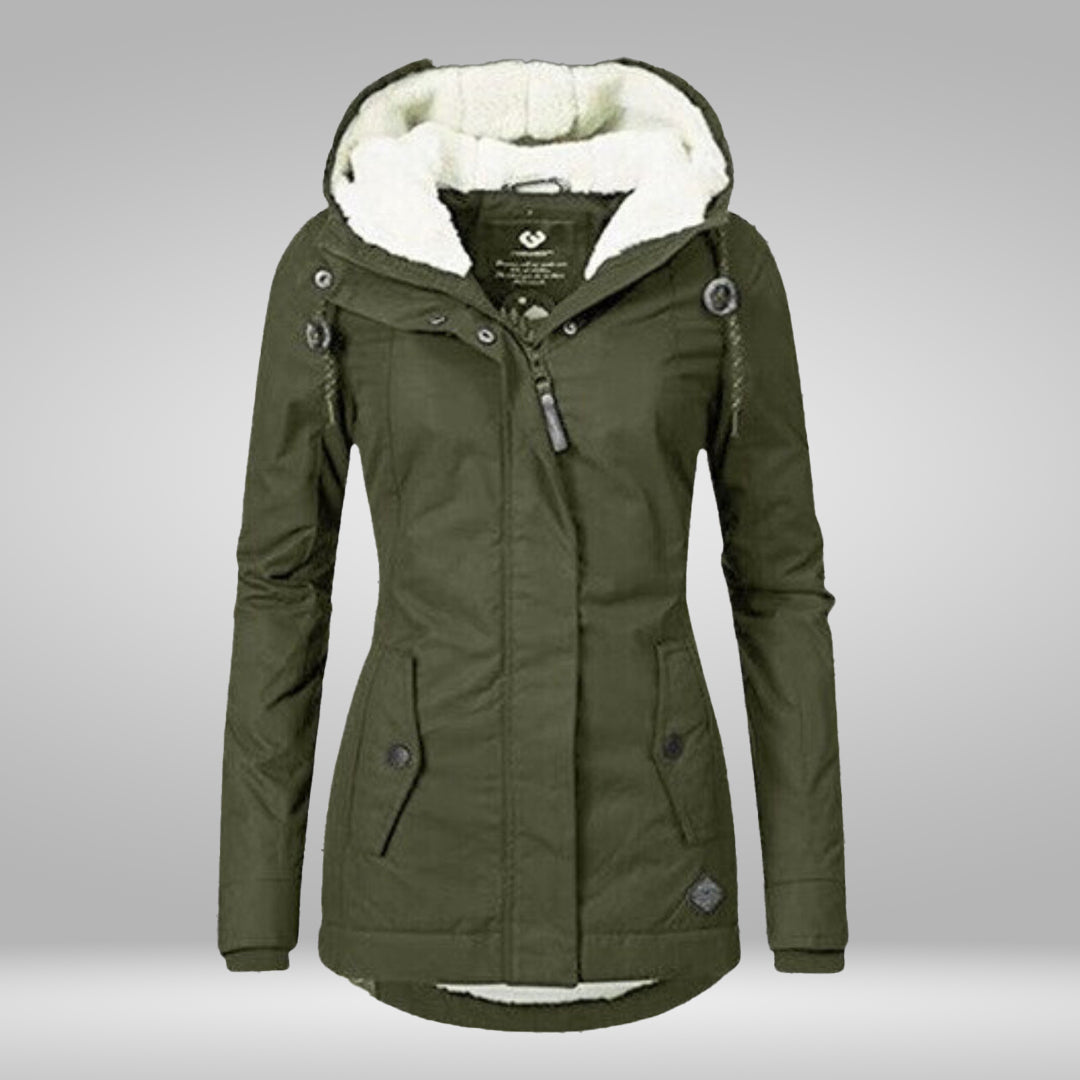 Valenzora | Popular New Pleated Cotton Hooded Coat