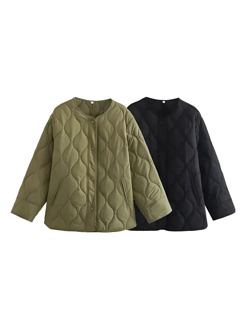 Valenzora | Warm round neck long sleeve jacket