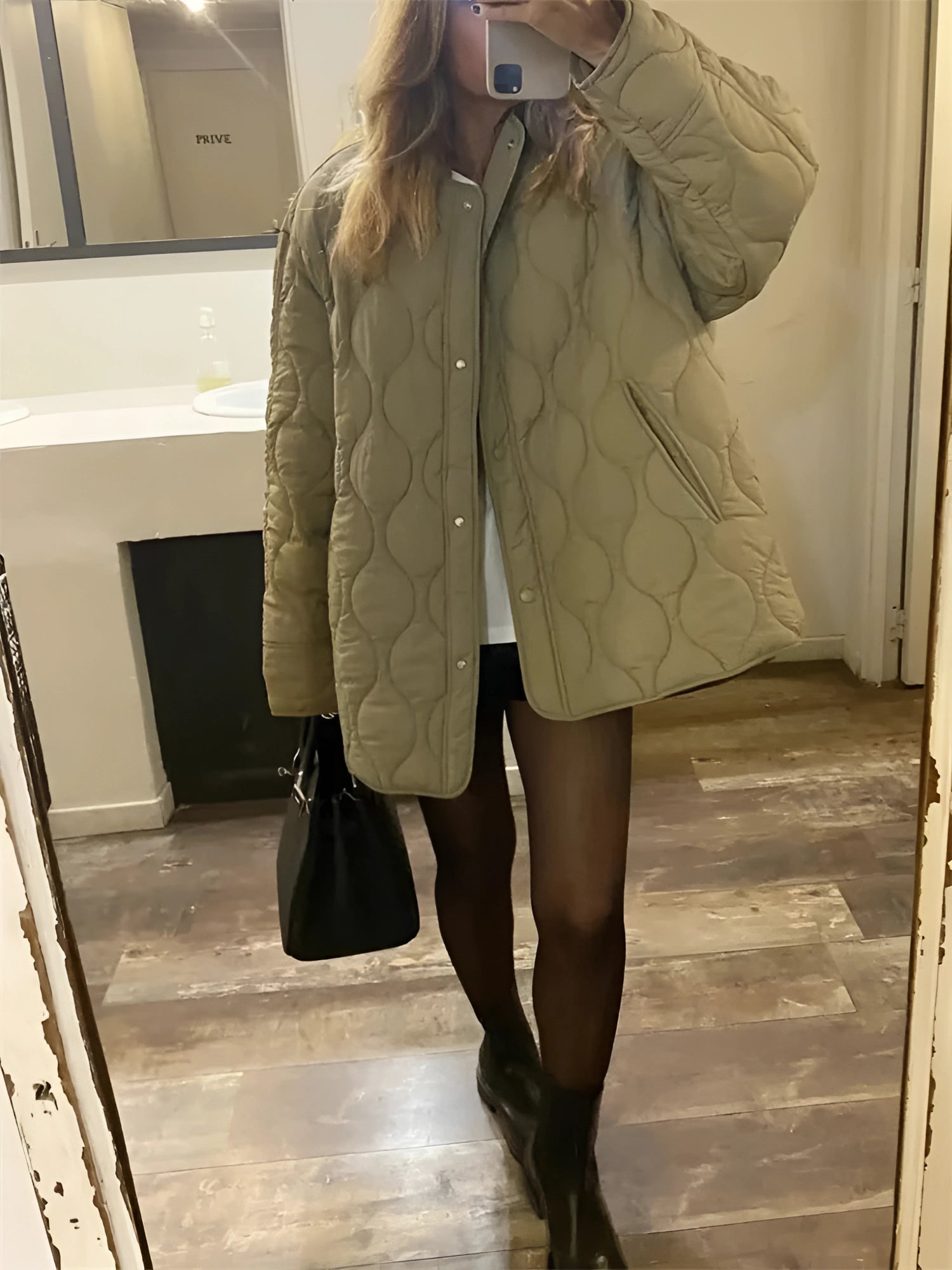 Valenzora | Warm round neck long sleeve jacket