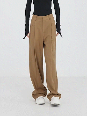 Valenzora | Basic Baggy Hose mit weitem Bein