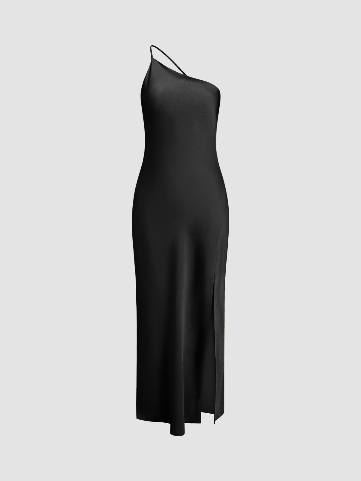 Valenzora | Satin Maxi Dress with Open Back