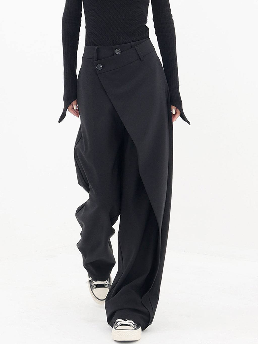 Valenzora - Trendy Asymmetrical Baggy Pants - Women's Comfortable Harem Pants