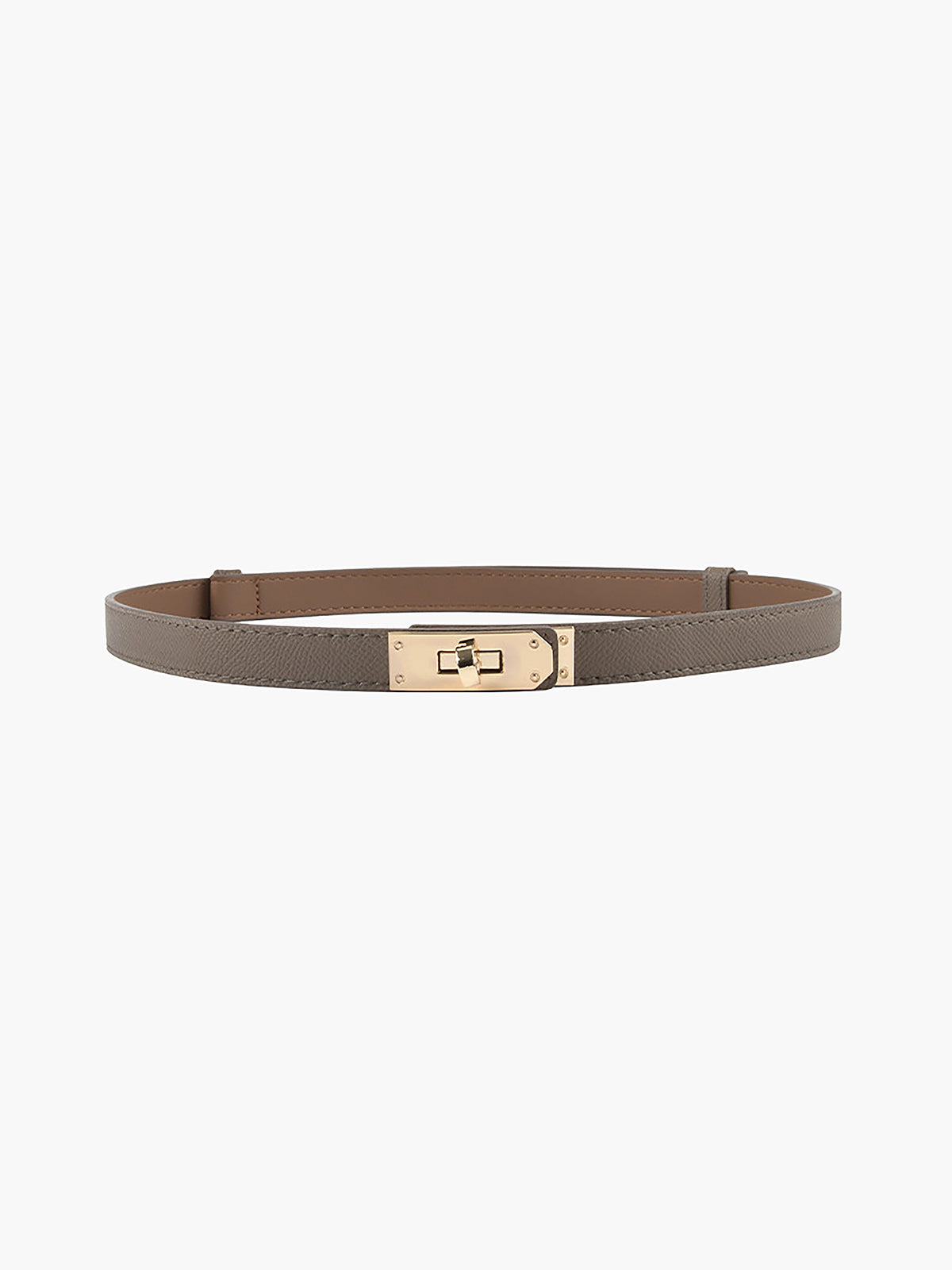 Valenzora | Leather belt with gold buckle