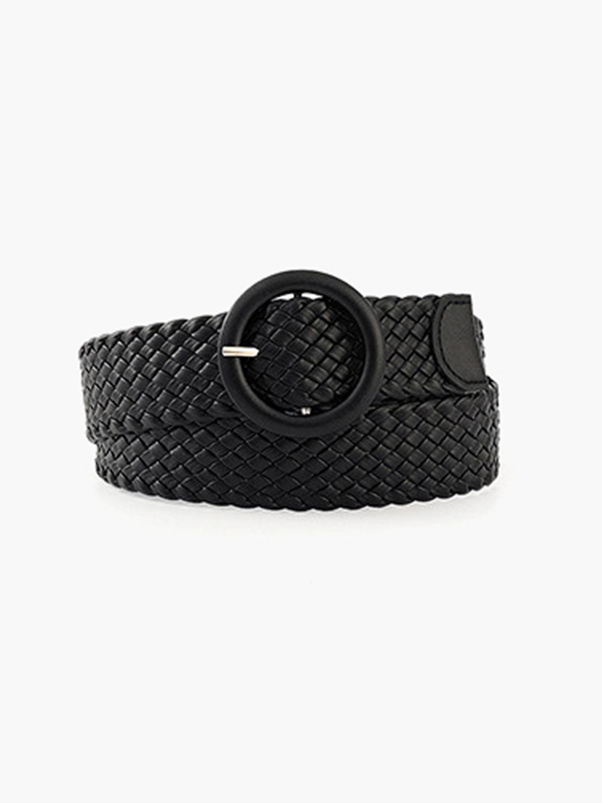 Valenzora | Braided polyurethane belt with regular fit