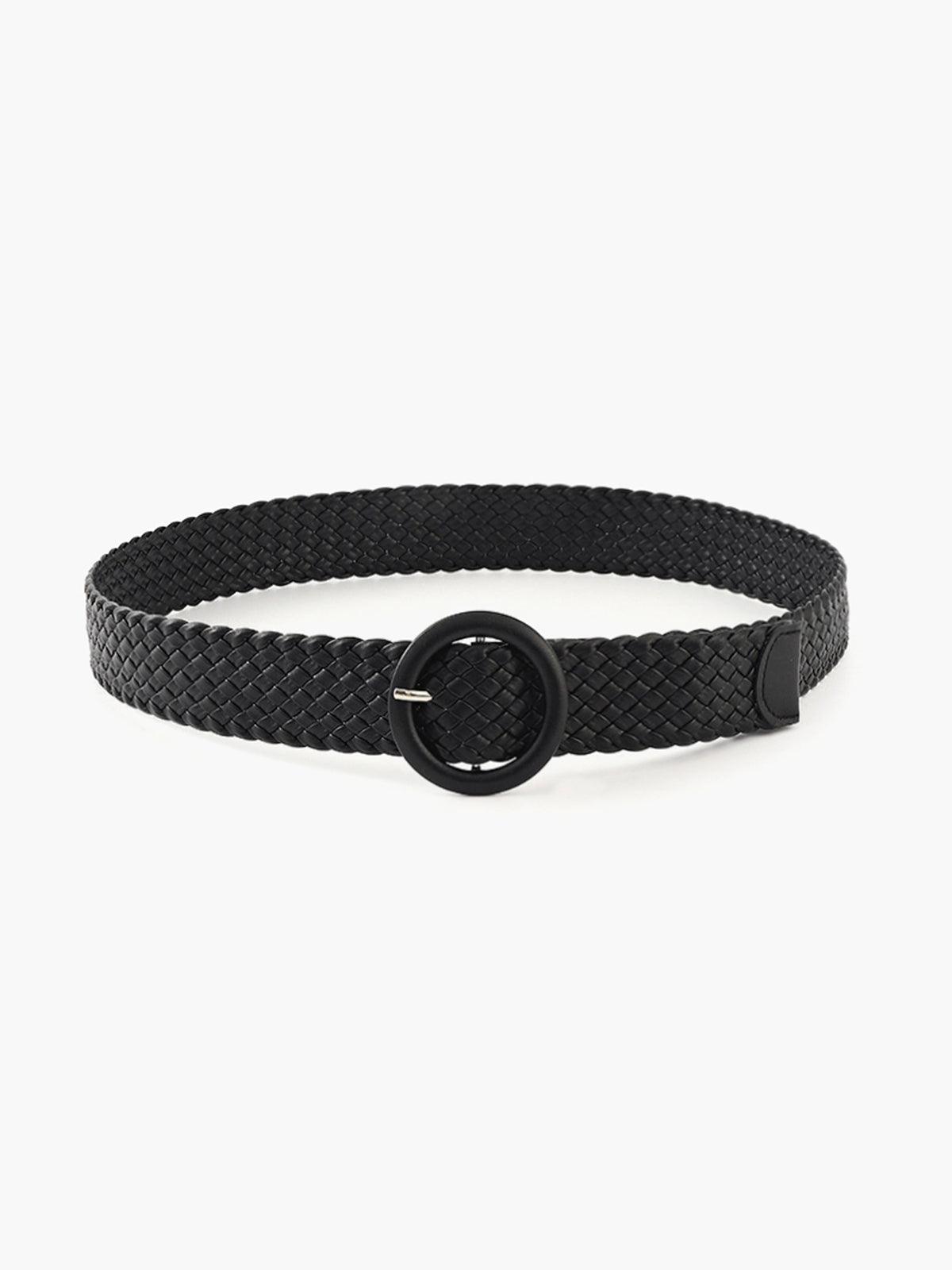 Valenzora | Braided polyurethane belt with regular fit