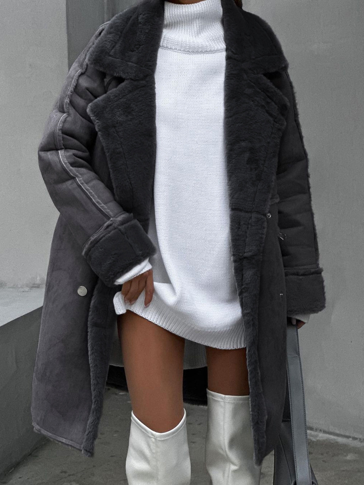 Valenzora | Long faux fur coat