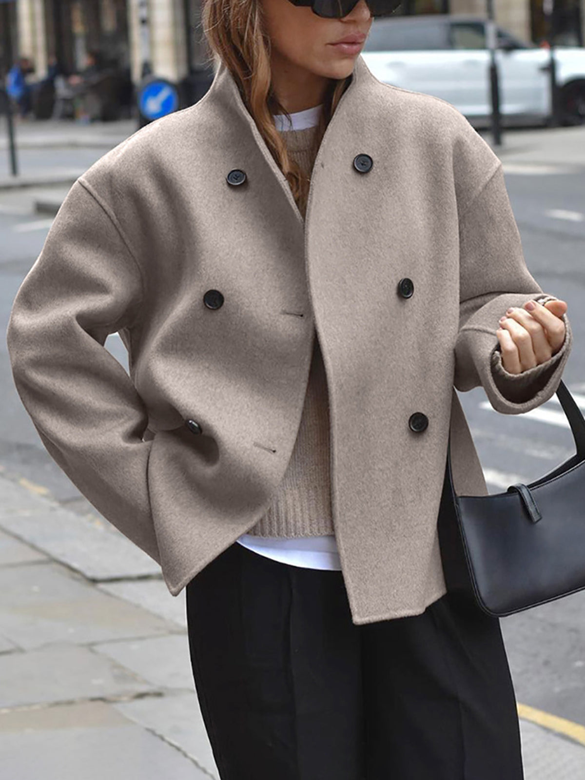 Valenzora | Jacket with Oversized Button Placket