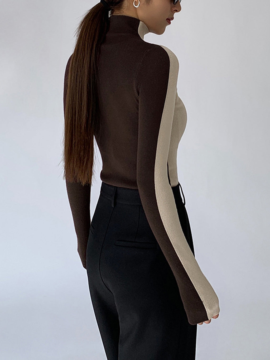 Valenzora | Damen Rollkragenpullover mit langen Ärmeln