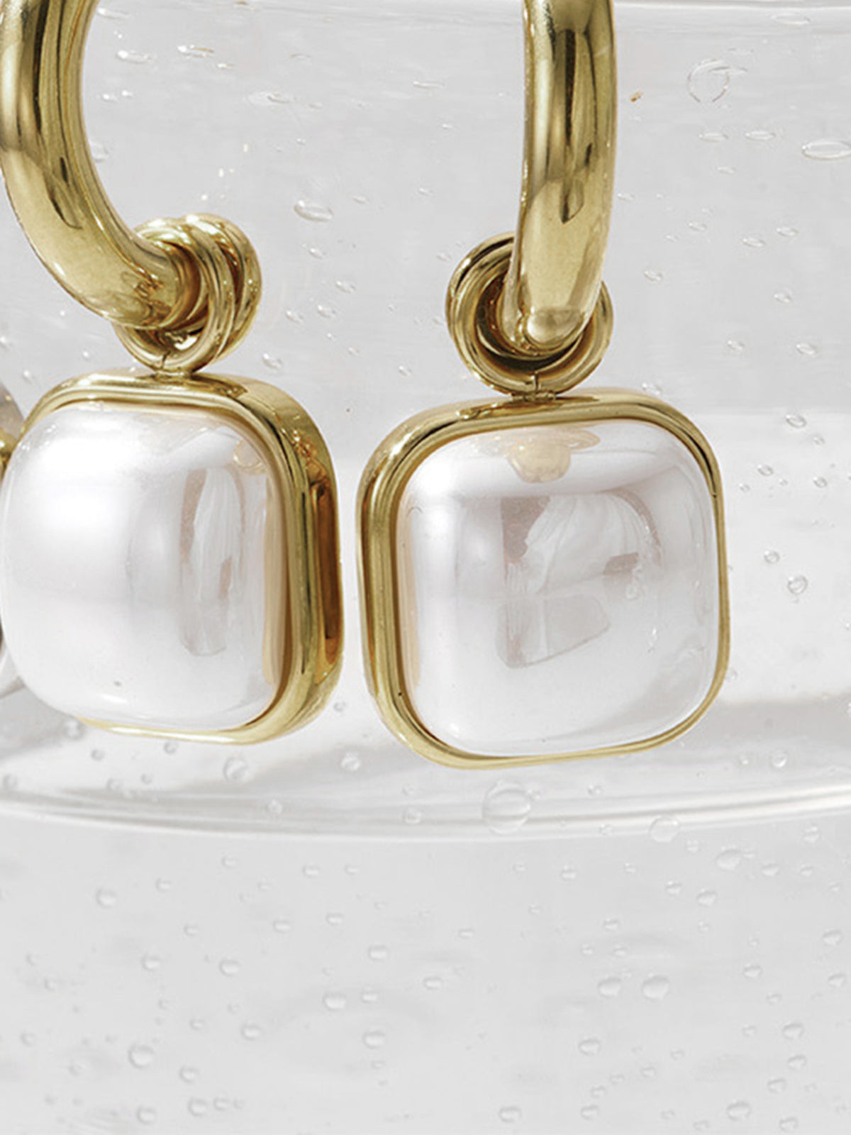 Valenzora | Pearl Square Earrings for Women