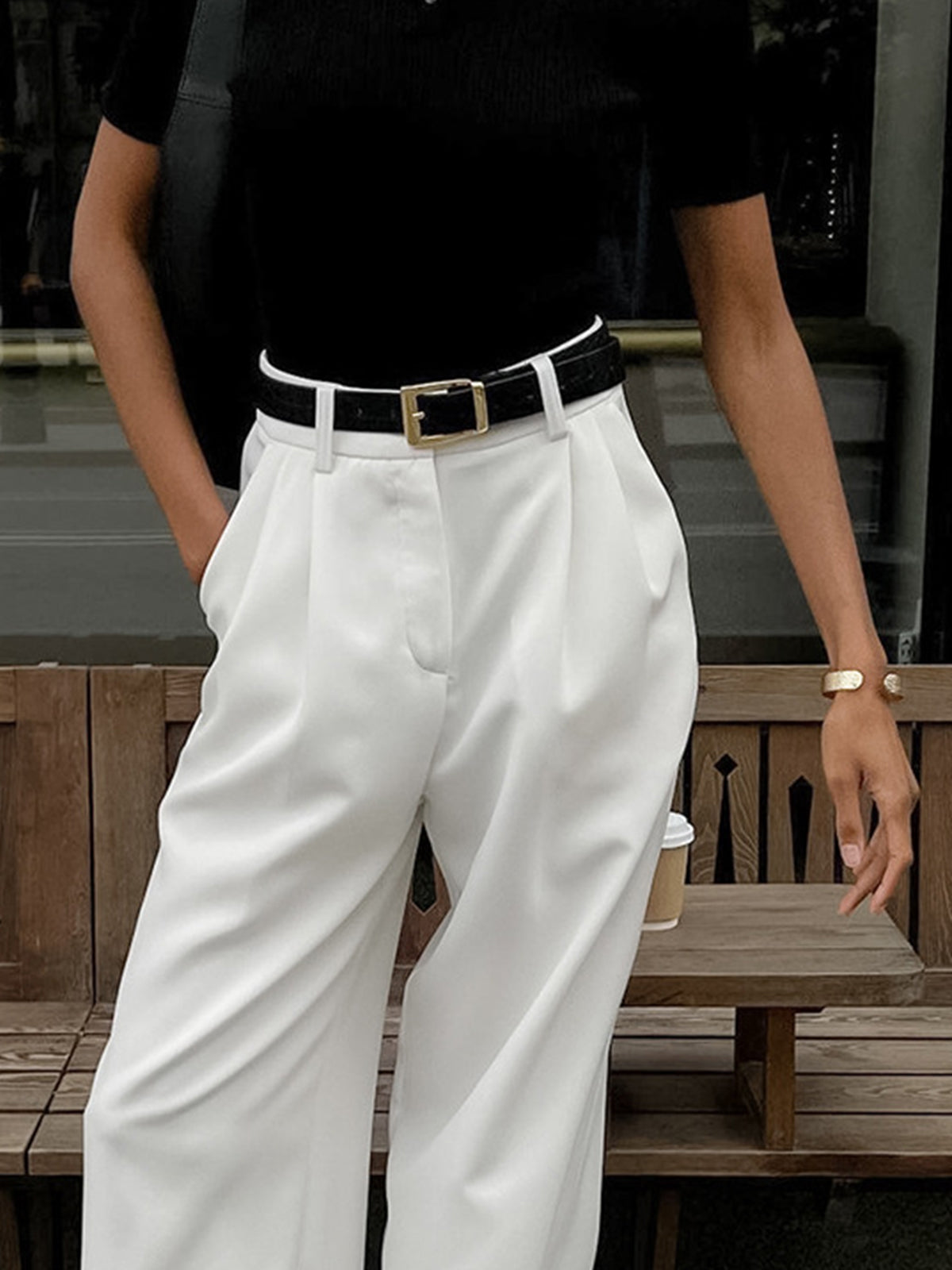 Valenzora | Cut trousers with a flowing silhouette and soft, breathable fabric for women