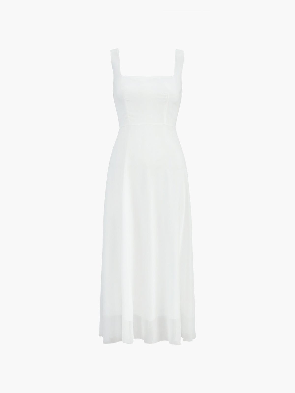 Valenzora | Elegant A-line midi dress. Timeless sophistication.