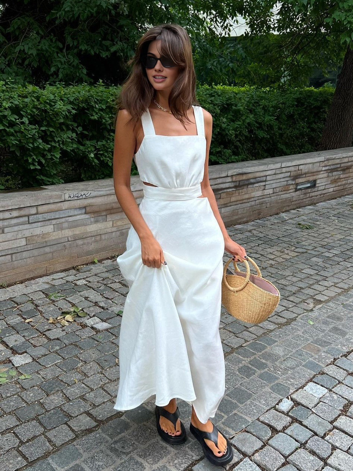 Valenzora | Minimalism Knot Top Long Dress