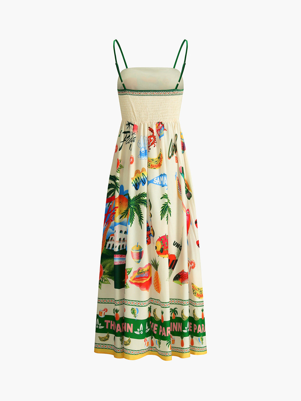 Valenzora | Paradise Print Holiday Cami Long Dress
