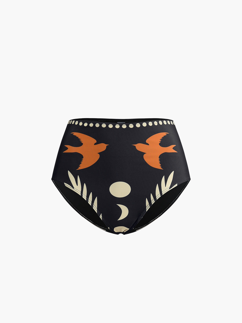 Valenzora | Bikini Set Asymmetrical Neck High Cut Bird Print Swimwear