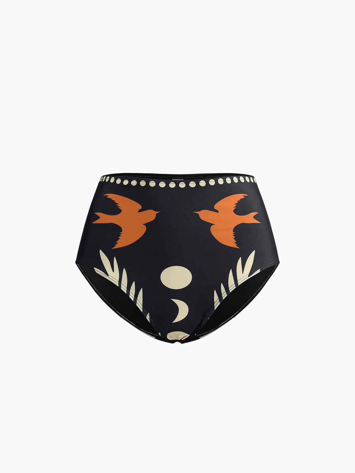 Valenzora | Bikini Set Asymmetrical Neck High Cut Bird Print Swimwear
