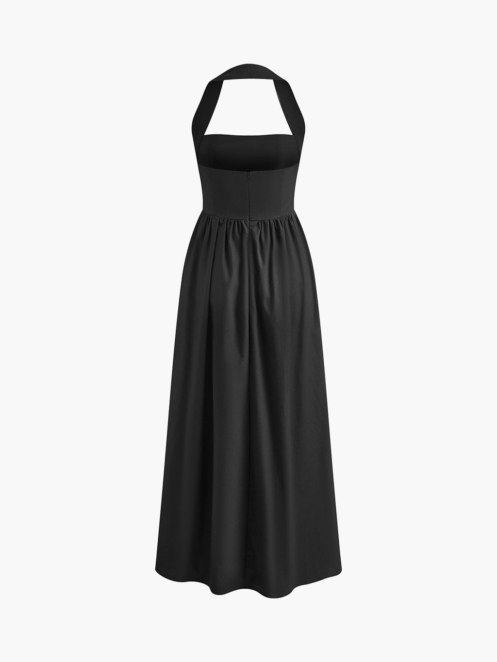 Valenzora | Trägerloses A-Linien-Maxikleid aus Baumwolle & Leinen