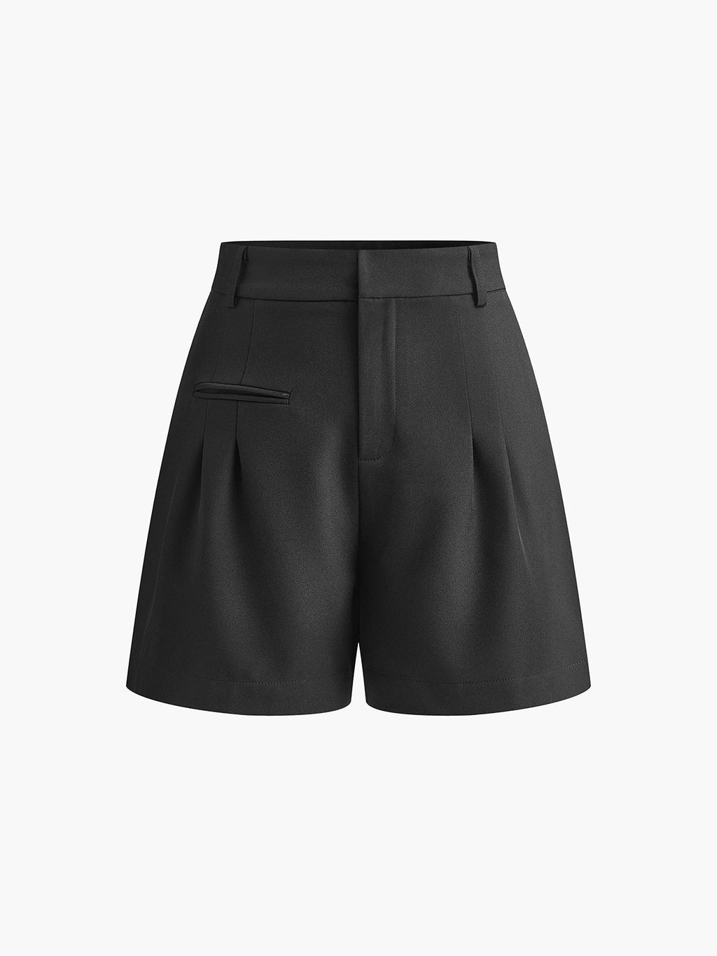 Valenzora | Semi-Transparent Mid-Waisted Shorts Without Belt