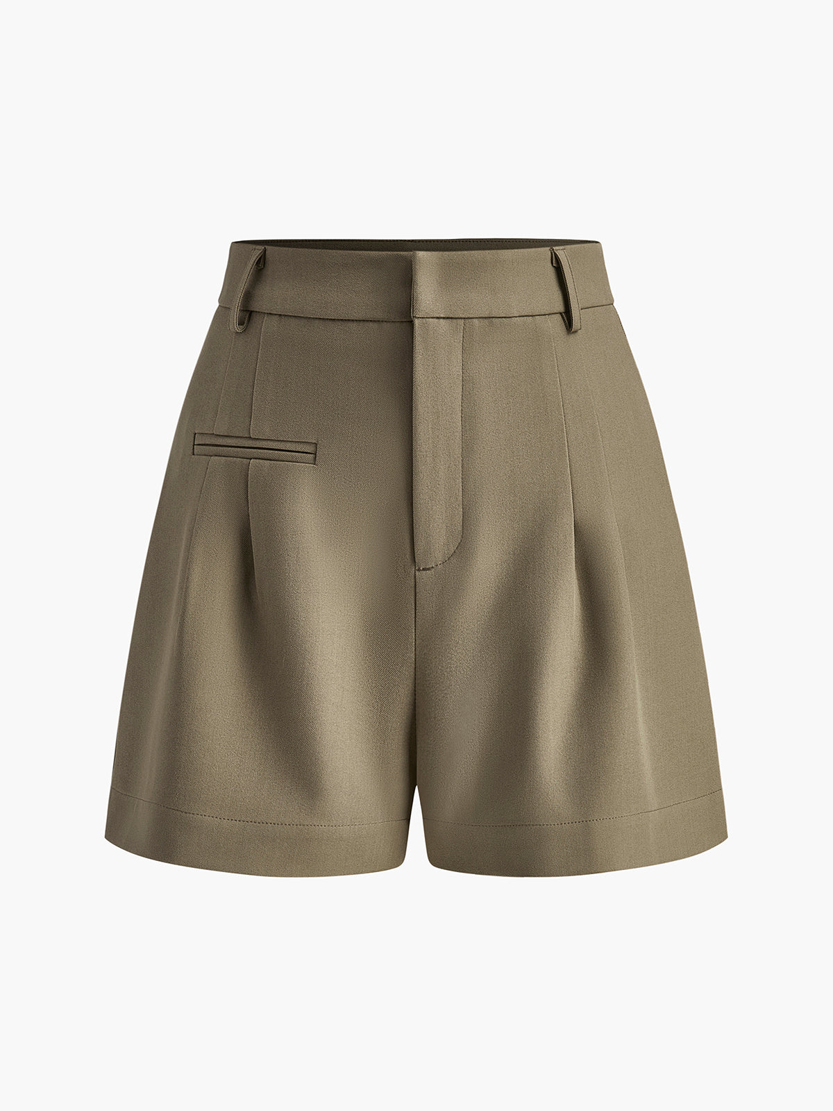 Valenzora | Semi-Transparent Mid-Waisted Shorts Without Belt