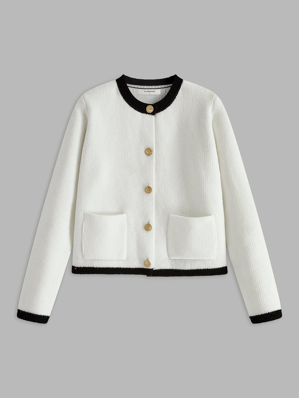 Valenzora | Women's cardigan with contrast trim
