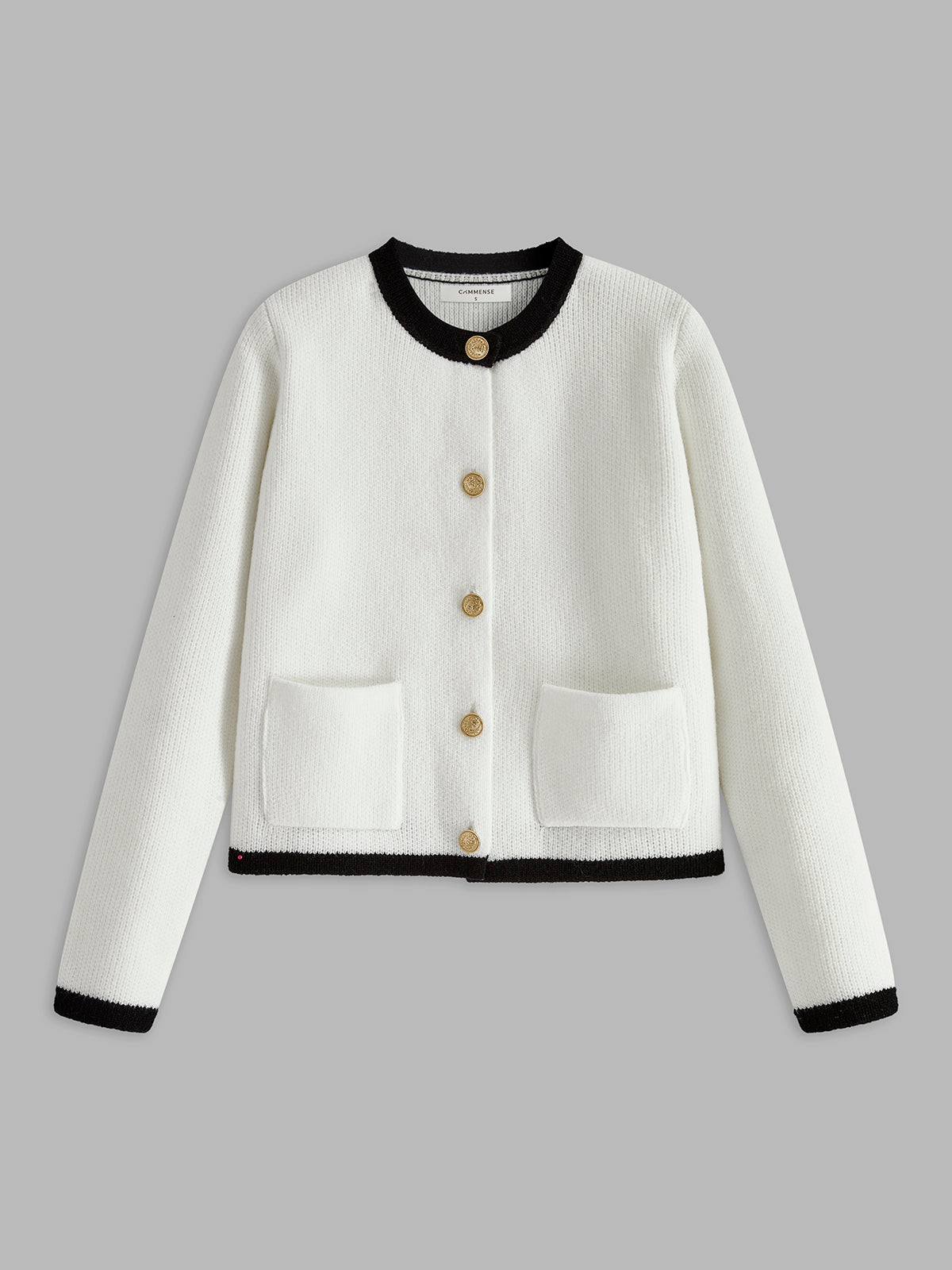 Valenzora | Women's cardigan with contrast trim