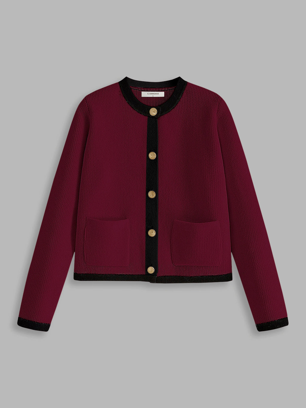 Valenzora | Women's cardigan with contrast trim
