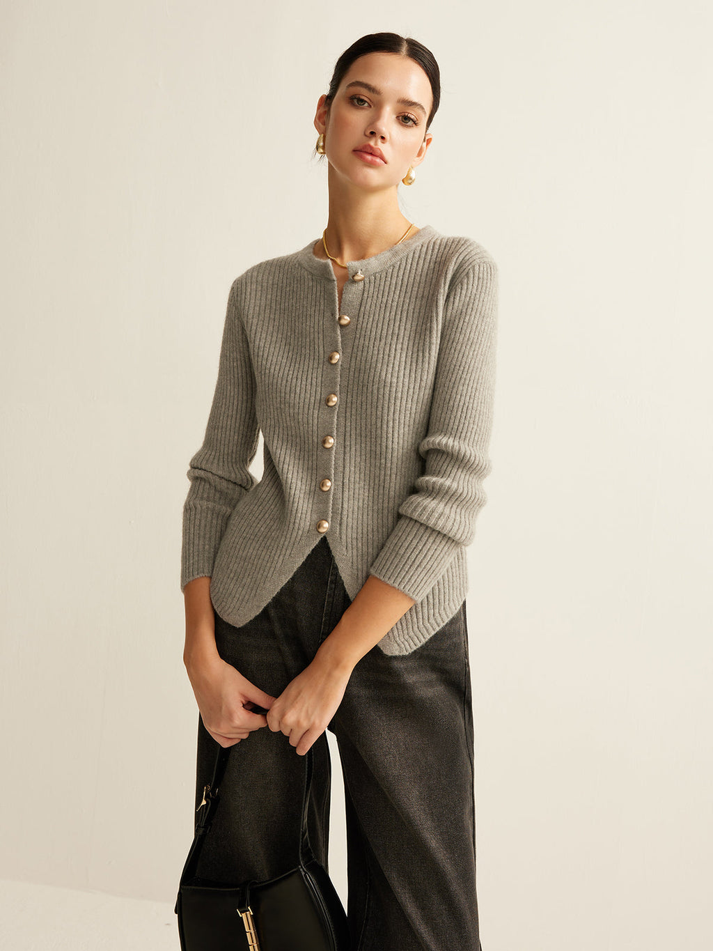 Valenzora | Damen Strickjacke mit Knöpfen