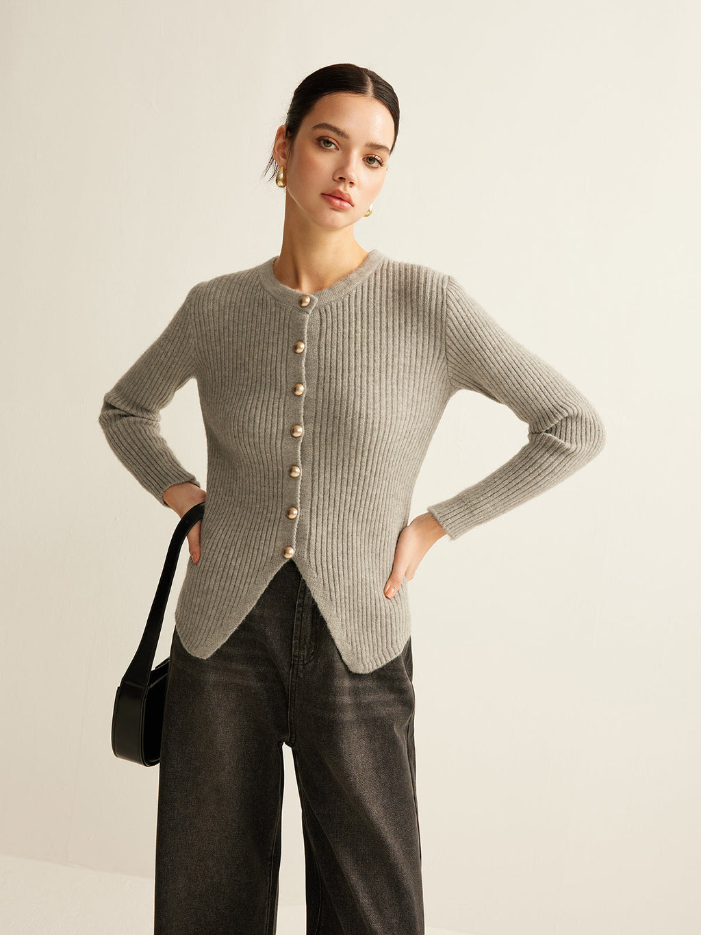 Valenzora | Damen Strickjacke mit Knöpfen