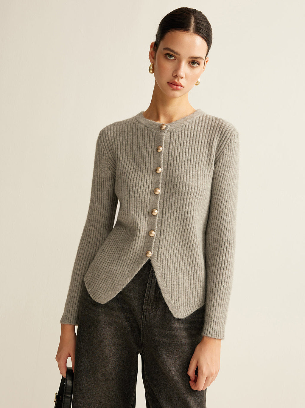 Valenzora | Damen Strickjacke mit Knöpfen
