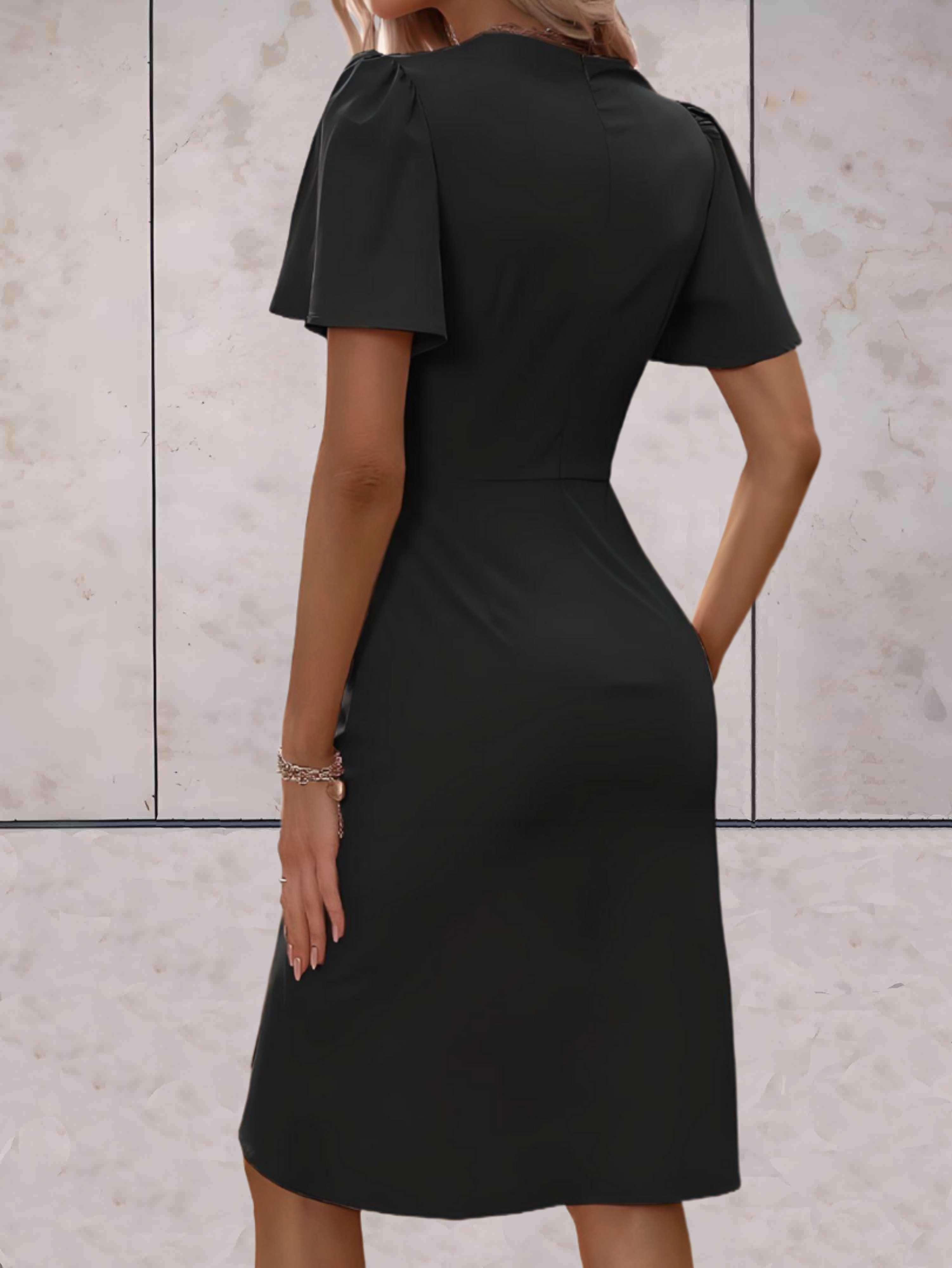 Valenzora | Fitted dress with flared sleeves for women