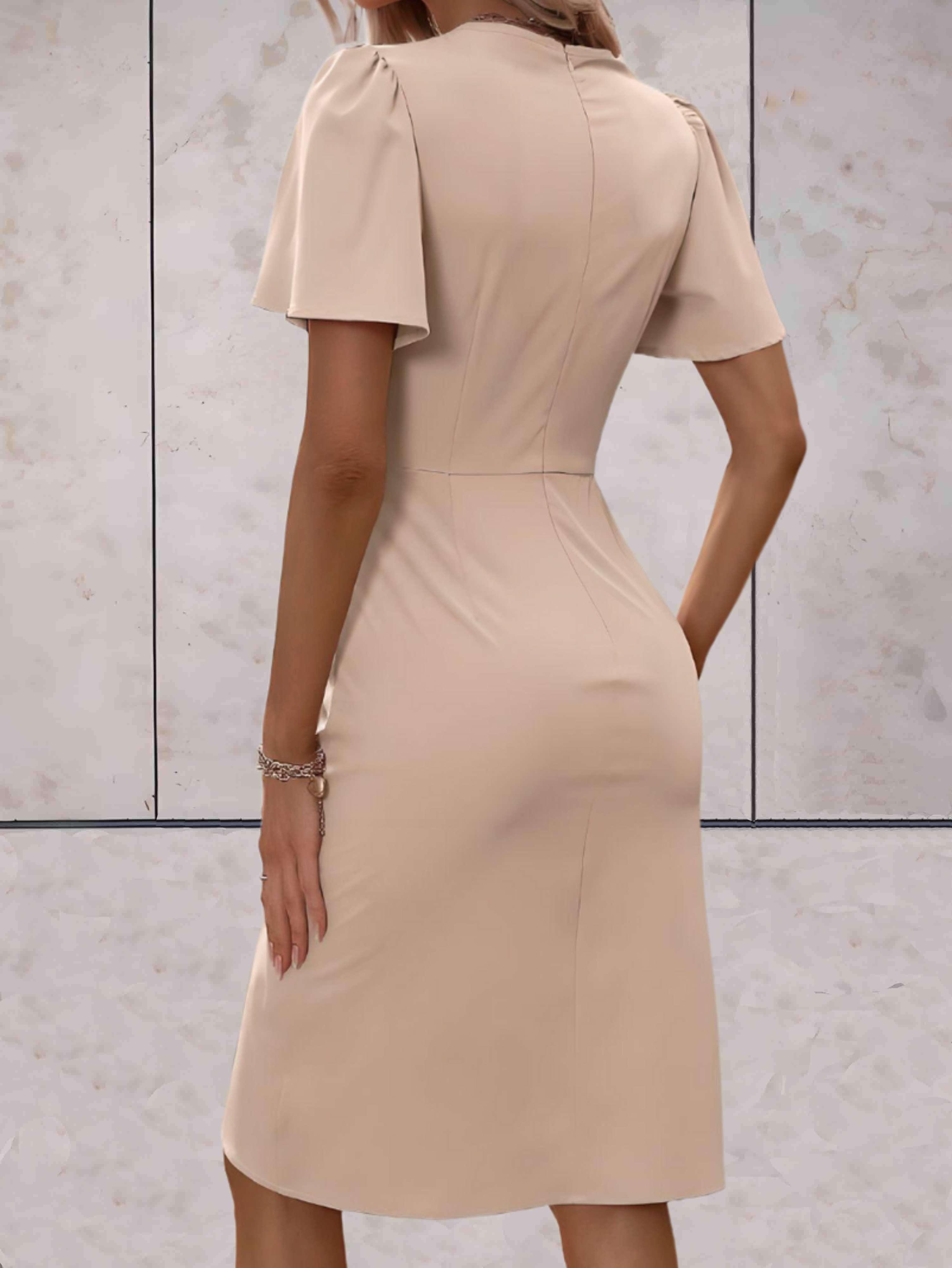 Valenzora | Fitted dress with flared sleeves for women
