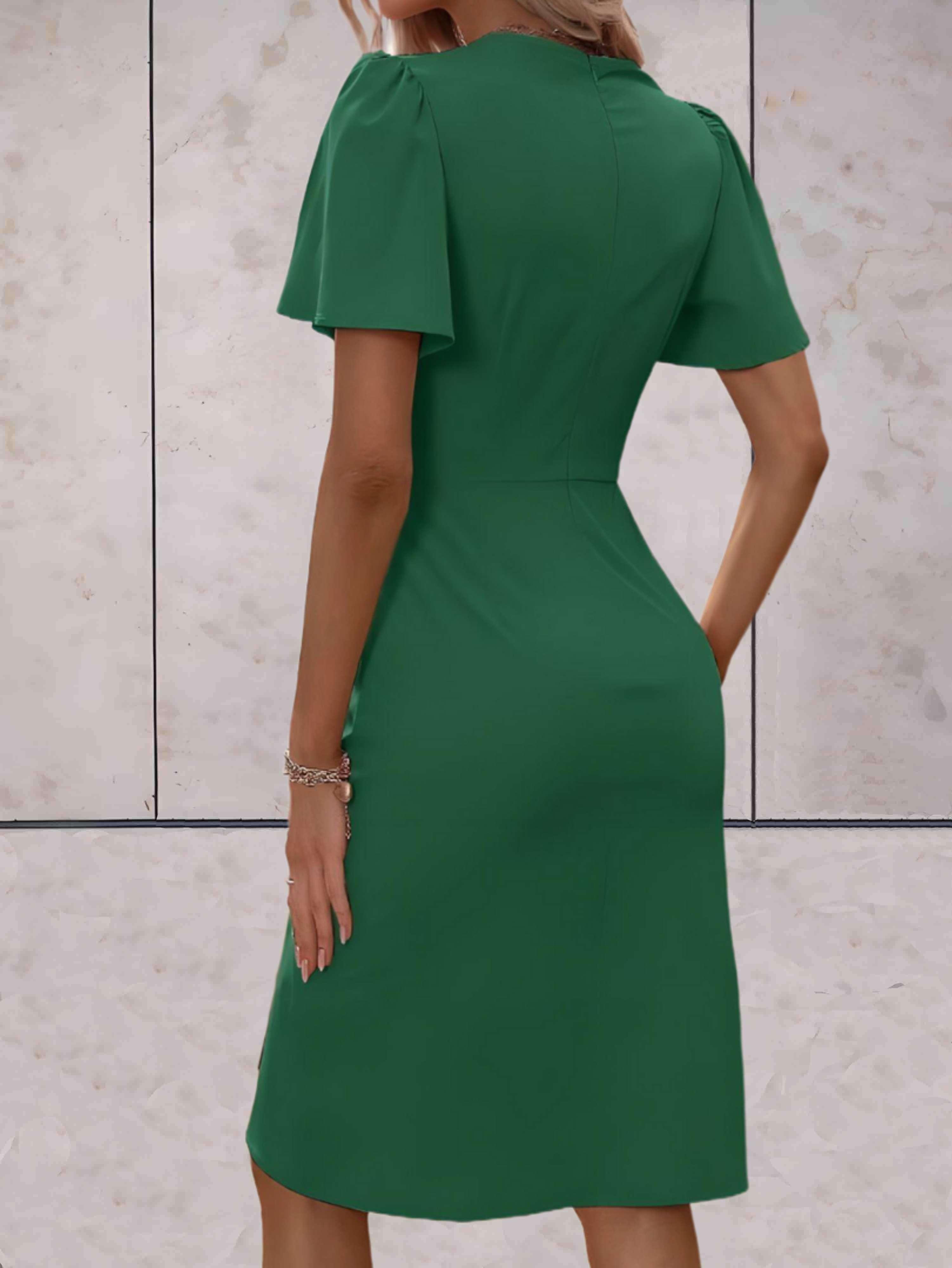 Valenzora | Fitted dress with flared sleeves for women