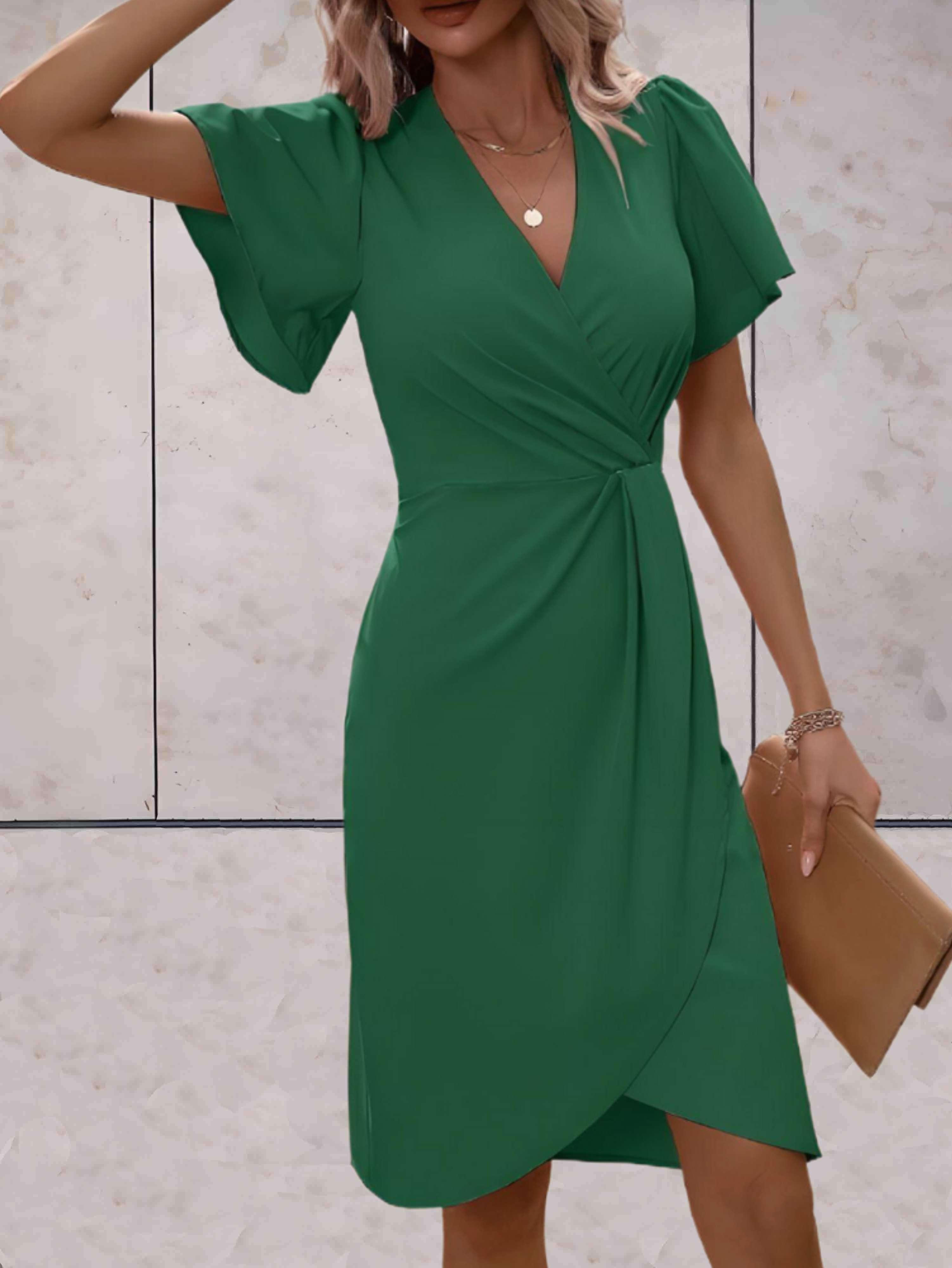 Valenzora | Fitted dress with flared sleeves for women