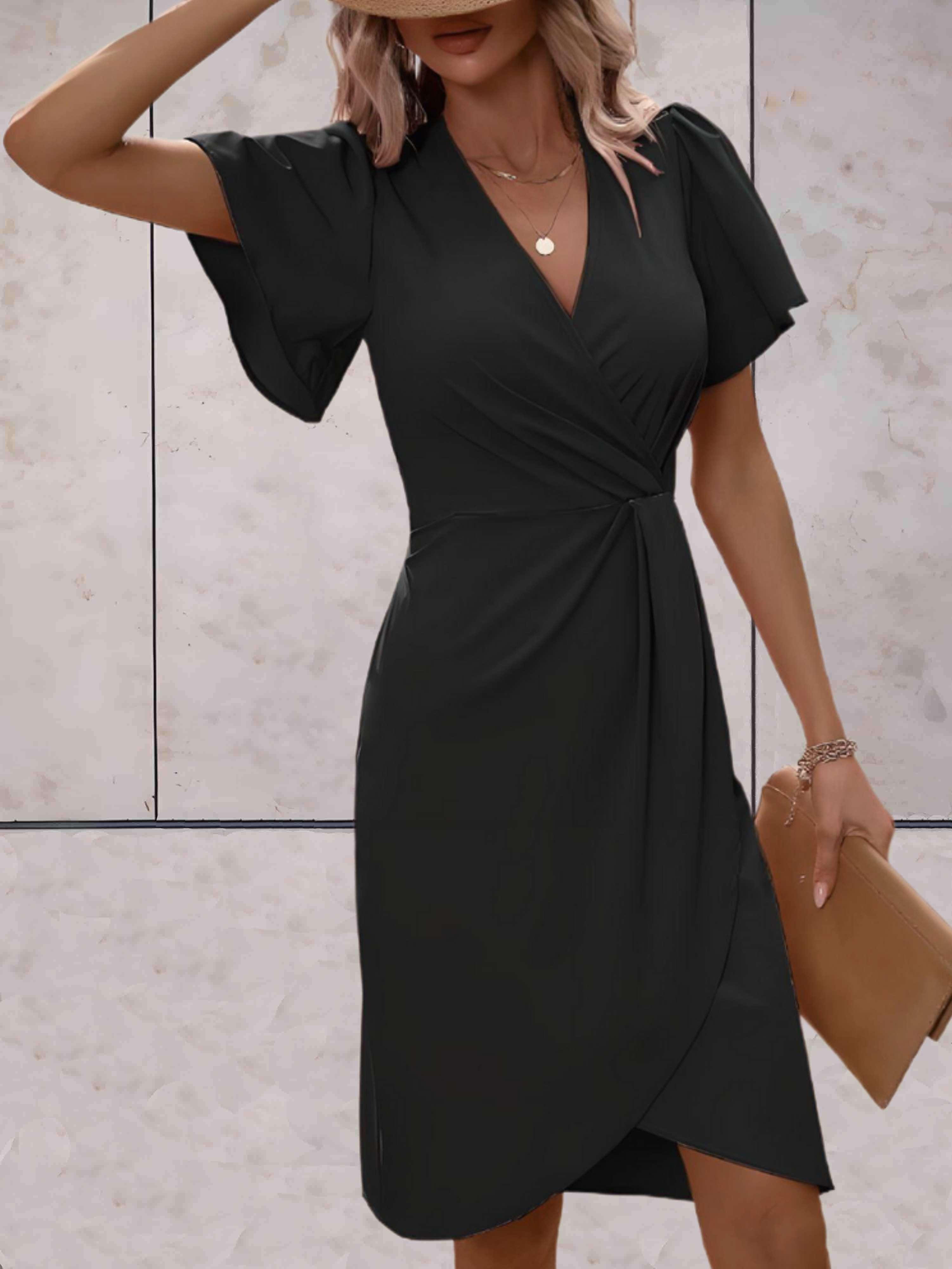 Valenzora | Fitted dress with flared sleeves for women