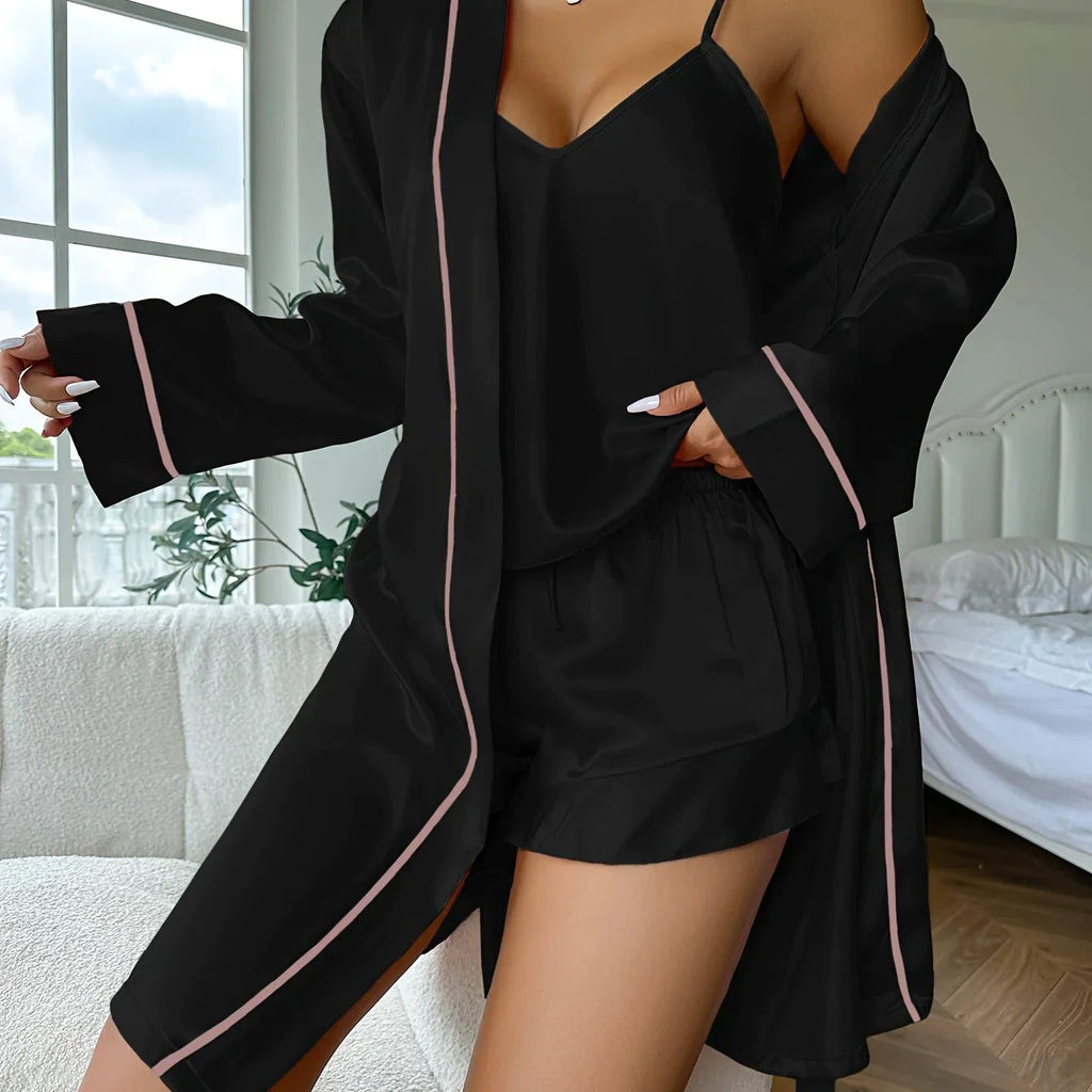 Valenzora | One-piece satin pajama set Barbara