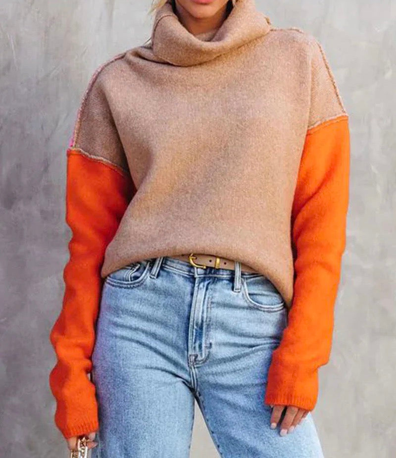 Beautiful color block sweater