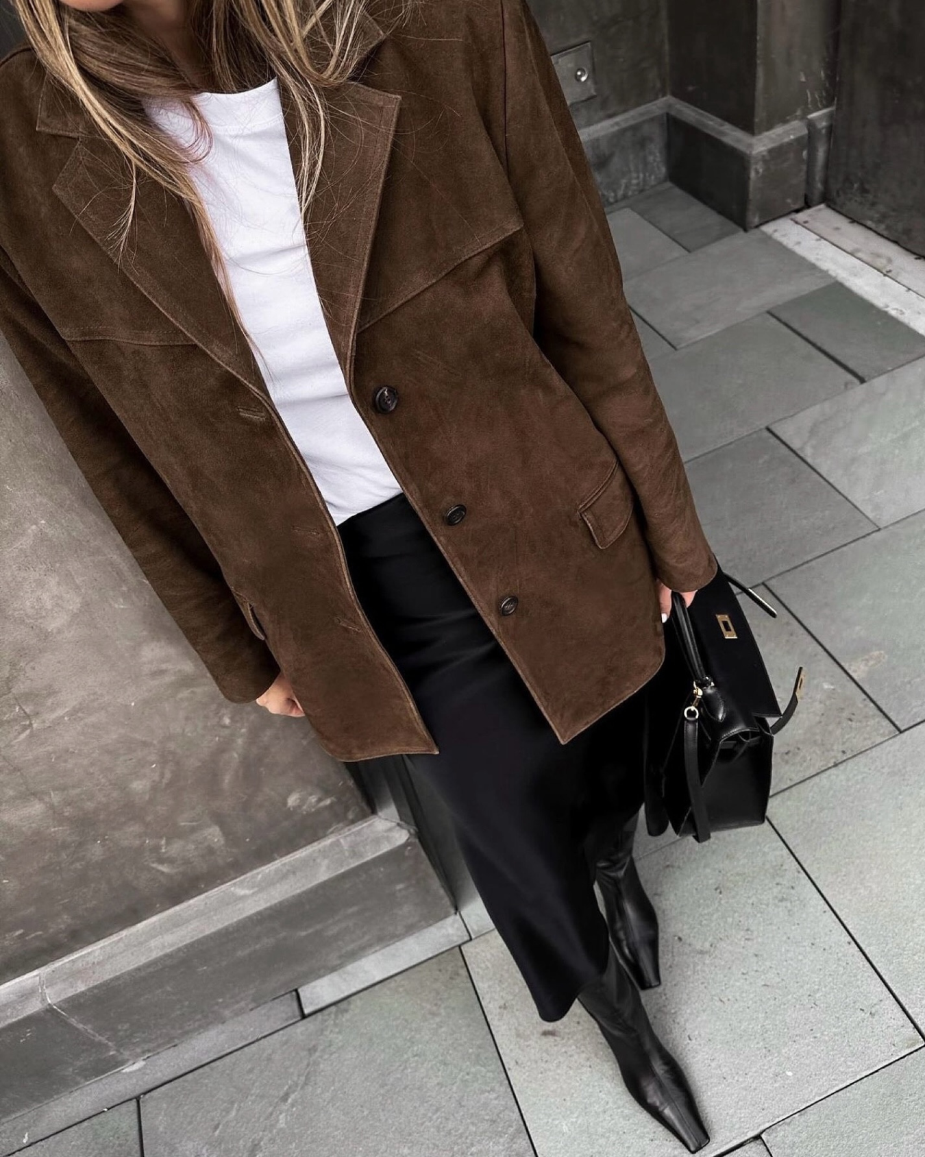 Valenzora | and modern women's blazer in suede look
