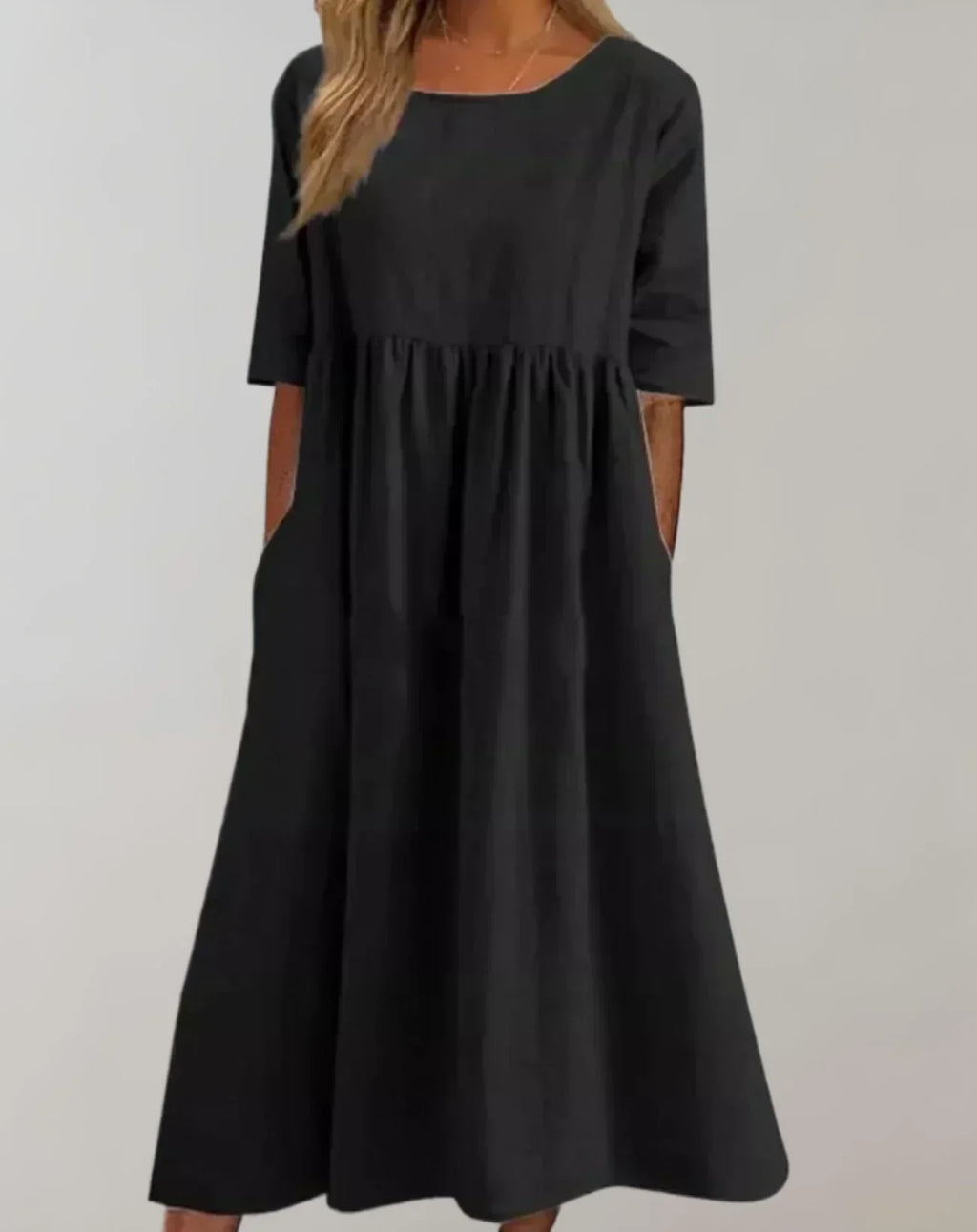 Valenzora | Locker sitzendes Baumwollkleid
