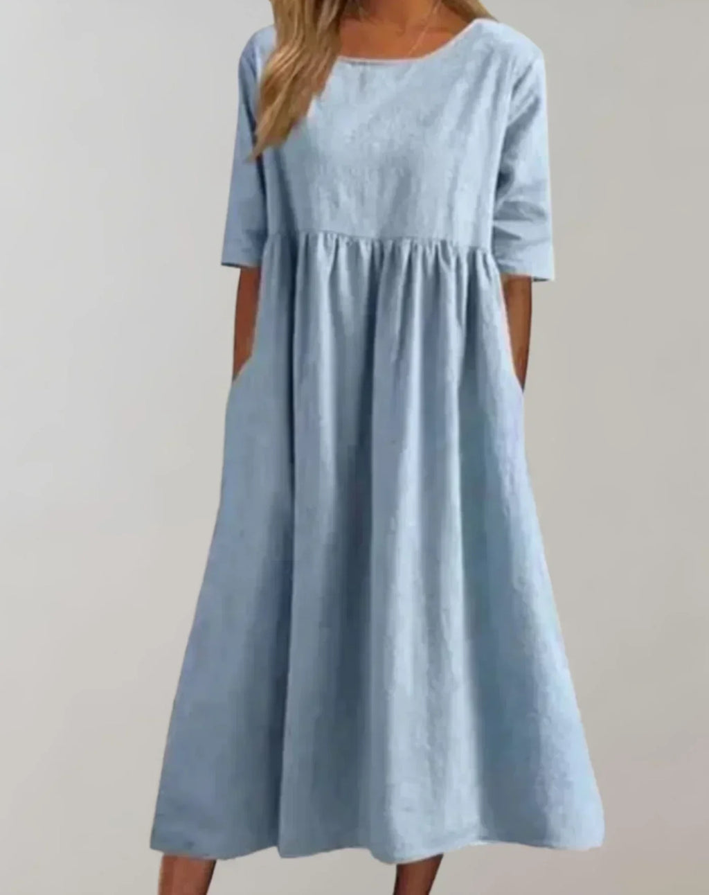 Valenzora | Locker sitzendes Baumwollkleid