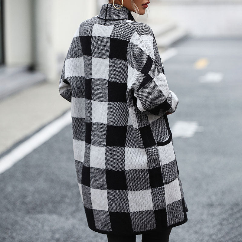 Valenzora | Lässiger karierter Cardigan