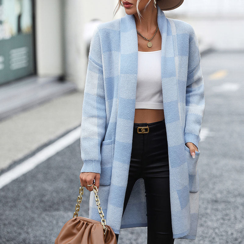 Valenzora | Lässiger karierter Cardigan