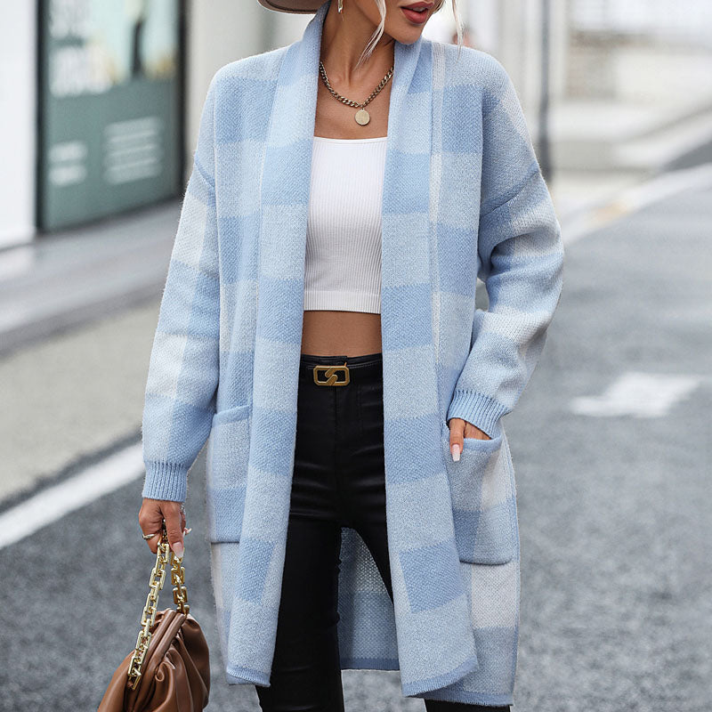 Valenzora | Lässiger karierter Cardigan